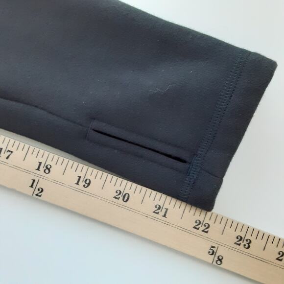 Athleta Cozy Karma Twist Neck Sweatshirt Black Womens XS Thumb Holes Athleisure - Picture 13 of 13